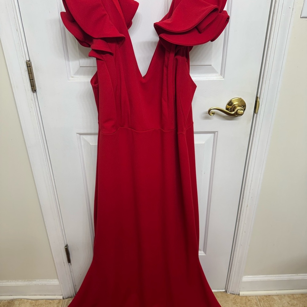 Elegant Red Evening Gown